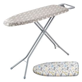 Ironing Board with Large 51 x 13 Ironing Surface, Thickened 4 Layers Iron Board with Heat Resistant Cover and 100% Cotton Cover