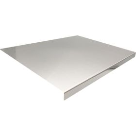 XXL cooked meat baking tray, double-sided cutting board, stainless steel rolling plate, breakfast tray, suitable for fruits, vegetables, meats (size: 40cm*50cm)