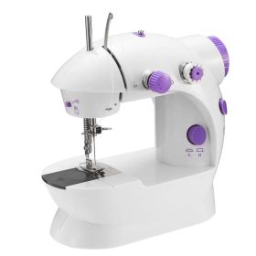 Electric Sewing Machine Portable 2 Speed Overlock Foot W/ Foot Pedal LED Light (Option: USPlug)